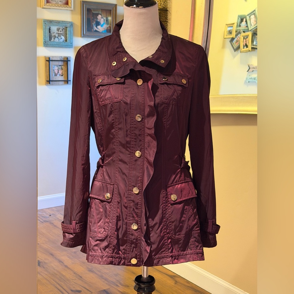 WHBM Burgundy Lightweight Jacket